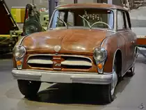 Eine  blanke  AWZ P70 Limousine im August Horch Museum Zwickau. (August 2018) 