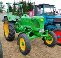 =John Deere - Lanz, gesehen bei den Traktorfreunden Mackenzell im September 2018