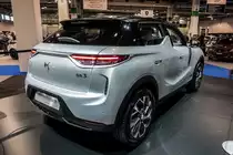 2018-er DS 3 Crossback (Rückansicht). Aufnahme: Auto Zürich, November 2018.