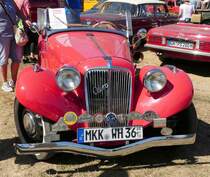 =Aero 30, Bj. 1936, steht am Baiersröder Hof im August 2018