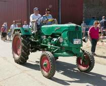 =Güldner, unterwegs zum Austellungsgelände am Baiersröder Hof im August 2018