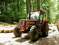 LINDNER 1450A,Leistung 48PS, Hubraum 2502 cm³;  wird zu Holzarbeiten herangezogen; 180523