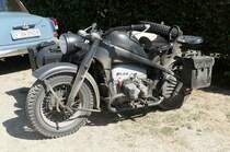 =Zündapp-Militärgespann, steht am Baiersröder Hof im August 2018