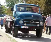 =MB-LKW, unterwegs zum Austellungsgelände am Baiersröder Hof im August 2018