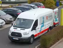 =Ford Transit der Malteser steht in Fulda, 11-2018 
