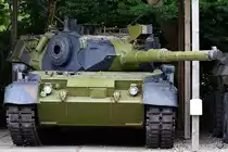 Ein Kampfpanzer Leopard 1 A5 DK Anfang Juni 2018 im Verteidigungs- und Garnisonsmuseum Aalborg.