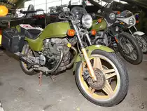 Eine Honda CB400N Anfang Juni 2018 im Verteidigungs- und Garnisonsmuseum Aalborg.