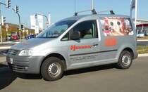 =VW Caddy des Raumausstatters HAMMER steht in 10-2018 in Petersberg