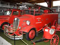 Ein Feuerwehrfahrzeug AB 2 Triangel aus dem Jahre 1939. (Verteidigungs- und Garnisonsmuseum Aalborg, Juni 2018)