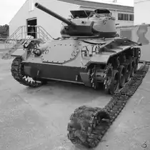 Ein M24 Chaffee war Anfang Juni 2018 im Verteidigungs- und Garnisonsmuseum Aalborg zu sehen.
