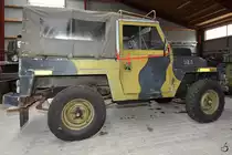 Ein Landrover 88 Series III Anfang Juni 2018 im Verteidigungs- und Garnisonsmuseum Aalborg.