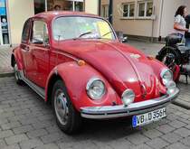 =VW Käfer, ausgestellt beim Sockenmarkt in Lauterbach, 09-2018