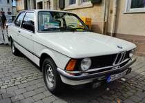 =BMW 318, Bj. 1980, ausgestellt beim Sockenmarkt in Lauterbach, 09-2018