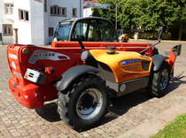 Manitou MT1440, Heckansicht des französischen Teleskopladers, Juli 2018