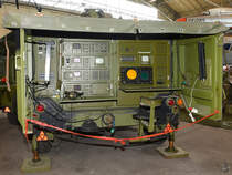 Das Beleuchtungs- und Zielverfolgungsradar für das Hawk-Raketensystem im Verteidigungs- und Garnisonsmuseum Aalborg. (Juni 2018)