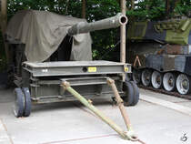 Leopard-Turm auf Anhänger im Verteidigungs- und Garnisonsmuseum Aalborg. (Juni 2018)