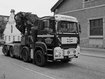 Ein MAN TGA 35.440 in den Straßen von Aalborg. (Juni 2018)