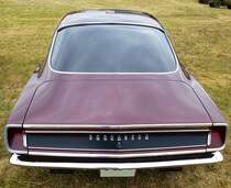 Plymouth Barracuda 340-S, Heckansicht, ausgestellt beim warbird&oldtimer day Bremgarten 2017