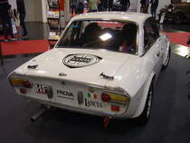 Heckansicht eines Lancia Fulvia in Rallyeversion. Essen-Motor-Show am 04.12.2018.