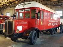 Ein historischer Büssing LKW in Dresden am 06.04.2018