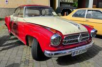 =Borgward Isabella Coupe, Bj. 1960, 1500 ccm, 75 PS, ausgestellt beim Sockenmarkt in Lauterbach, 09-2018