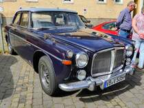 =Rover P5B Limousine, ausgestellt beim Sockenmarkt in Lauterbach, 09-2018