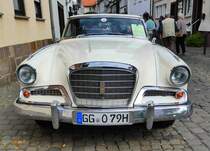 =Studebaker Gran Turismo Hawk R1, Bj. 1964, V8, 4736 ccm, ca. 240 PS, ausgestellt beim Sockenmarkt in Lauterbach, 09-2018