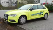 =Audi A3 der Fahrschule RENOTH steht im Dezember 2018 in Berchtesgaden