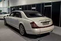 Maybach 62S Landaulet, Rückansicht. Foto: Auto Zürich November 2018.