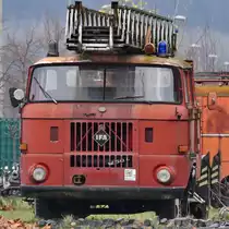 Eine Drehleiter DL30 IFA W50 L hat es nach Hattingen verschlagen. (Dezember 2018)