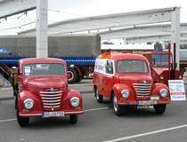 Framo Pritsche und Framo Kombi (aus Apolda), die typischen Kleintransporter aus DDR-Zeit bevor der Barkas B1000 kam; 3. Nutzfahrzeug Classic; Dresden-Trachenberge,02.06.2007
