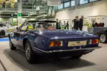 1969er Maserati Ghibli Spyder, von hinten fotografiert auf der Auto Zürich (November 2018)