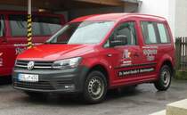 =VW Caddy der Druckerei MILLER steht im Dezember 2018 in Berchtesgaden