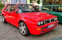 =Lancia Delta Integrale, ausgestellt beim Hünfelder Stadtfest, 08-2018