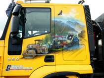 =Führerhausgestaltung am Iveco Stralis 450-Kipper, gesehen in Norwegen im August 2017