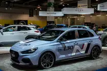 Hyundai i30 N, ausgestellt auf der  Auto Zürich , November 2018.