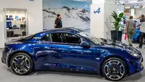 Renault Alpine A110, ausgestellt auf der  Auto Zürich , November 2018.