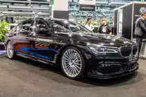 BMW Alpina B7 Bi-Turbo, ausgestellt auf der  Auto Zürich , November 2018.