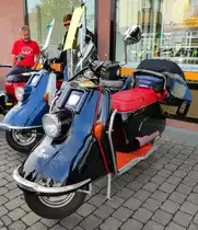 =Heinkel Tourist, ausgestellt beim Sockenmarkt in Lauterbach, 09-2018