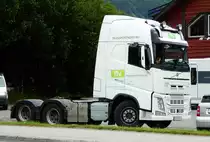 =Volvo FH-Zugmaschine von TRANSPORTNORD, gesehen in Norwegen im August 2017