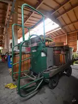 Eine E-Karre von AEG im November 2018 am Bahnhof Hüinghausen.