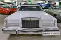 Lincoln Mark V von 19677 in der Retro Car Show im Einkaufszentrum  Piterlend  in St. Petersburg, 17.2.18 