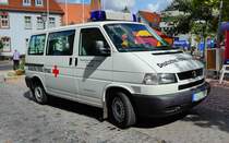 =VW T 4 des DRK OV Hünfeld, eingesetzt beim Hünfelder Stadtfest, 08-2018