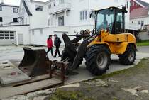 =Volvo-Radlader, aufgenommen in Norwegen im 08-2017