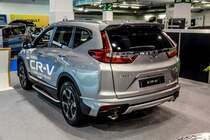 2018-er Honda CR-V, Rückansicht. Foto: Auto Zürich, November 2018.
