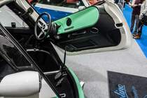 Armaturenbrett des Microlino. Foto: Auto Zrich, November 2018.