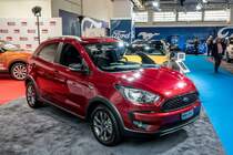 Ford KA+ Active. Aussen klein, aber im Innenraum ziemlich groß. Foto: Auto Zürich, 2018.