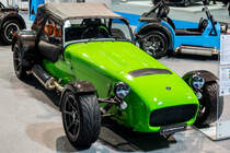 Caterham Seven 485 SV, gesehen auf der Auto Zürich, November 2018.