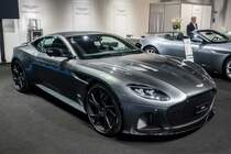 2018-er Aston Martin DBS, ausgestellt auf der Auto Zürich, November 2018.