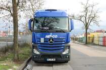 HELCO Mercedes Benz Actros am 06.01.19 in Hanau Hafen 